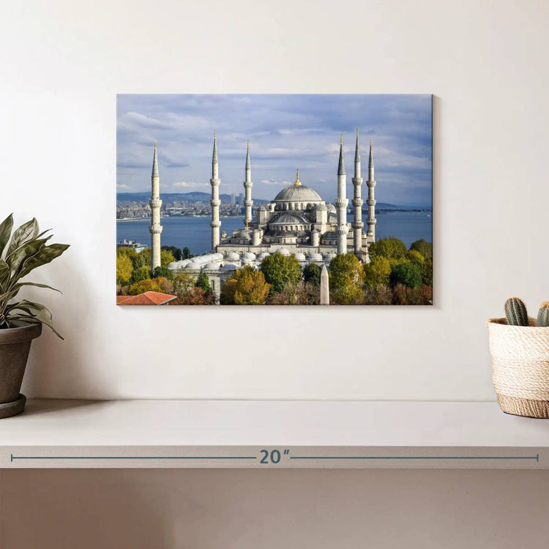 Mosquée bleue d'Istambul, H 8 po x l 12 po