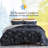 Vilano Choice Botanical Leaves Microfiber Reversible Duvet Cover Set-2032550534-2032550535