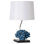 Mycia 25.59" Nickel/Black/Blue Table Lamp