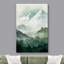 Woodland Forest Landscape Green Mountain Nature Scene Modern Decor Large Frame, impression sur toile, art mural-73622931-119395186-73622932