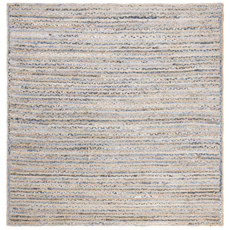 Williar Hand Woven Jute Rug, Square 4'