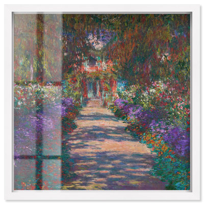 Art mural floral Monet's Garden Shadowbox par Art Remedy