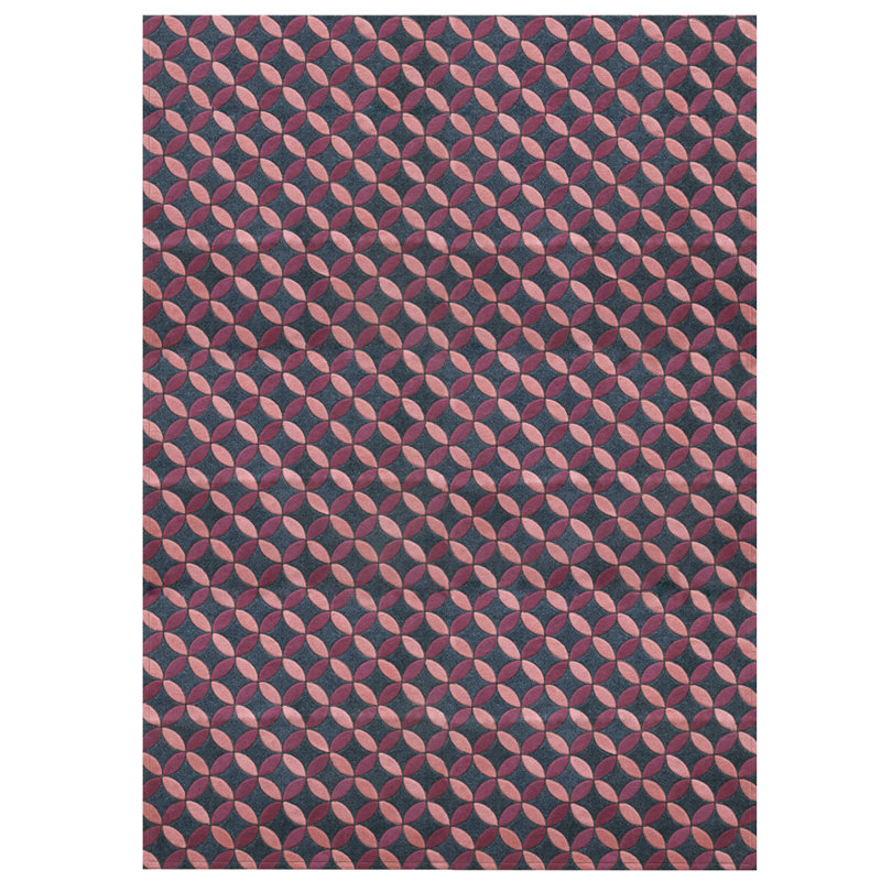 Aladdin Geometric Area Rug in Pink, Rectangle 5'3" x 7'10"