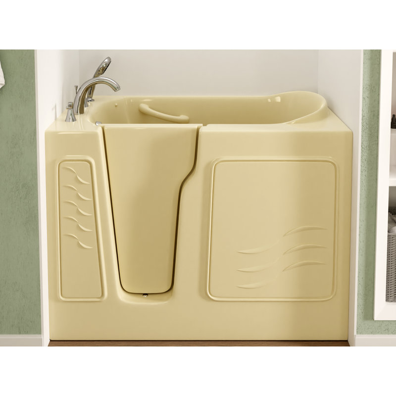 Therapeutic Tubs 29 in. x 52 in. Left Drain Quick Fill Walk-In Soaking Tub in Biscuit, Left, Biscuit