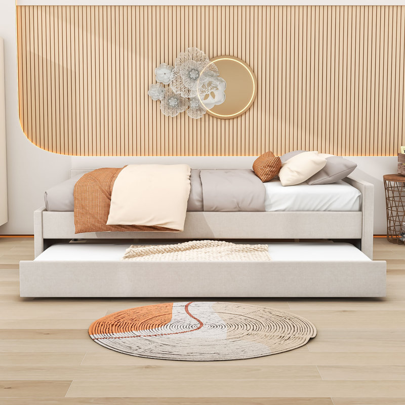 Lit plateforme tapissier Bertrad, Grand