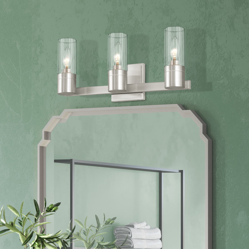 Barnett 3 - Light Dimmable Vanity Light, Brushed Nickel
