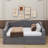 Upholstered Twin XL Size Daybed With LED Belt And 2 Drawers-742420045