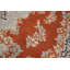 Tapis traditionnel orange en laine à motif floral 10 x 13
