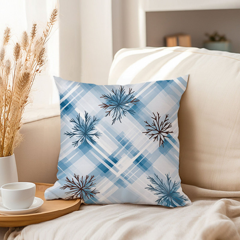 Blue Winter Plaid III Modern
