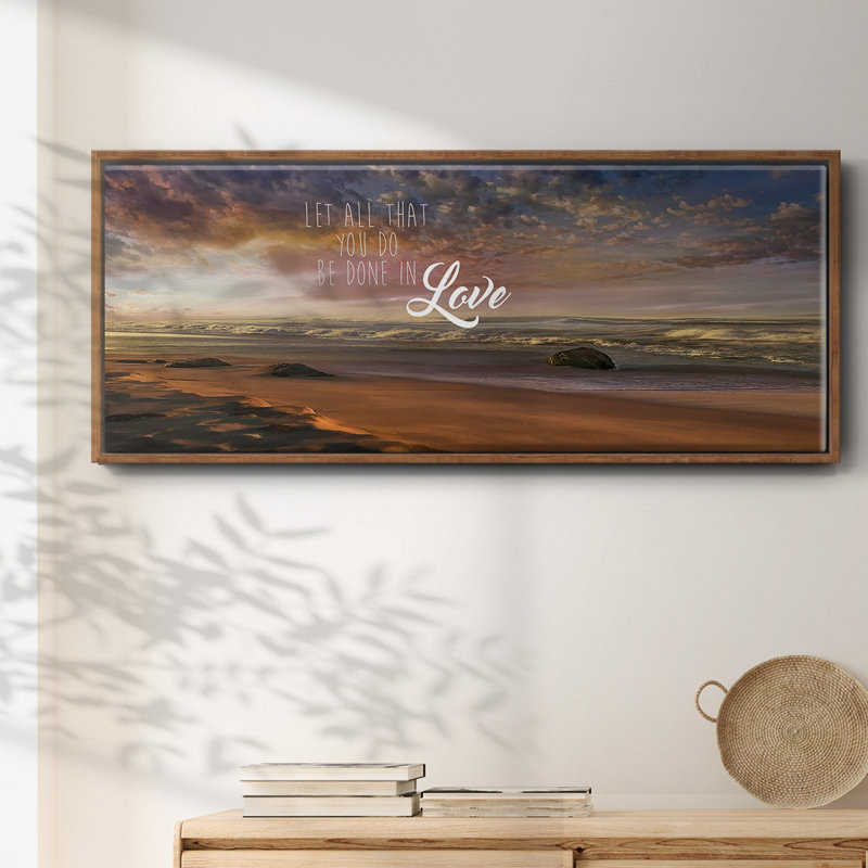 Be Done In Love- Framed Canvas
