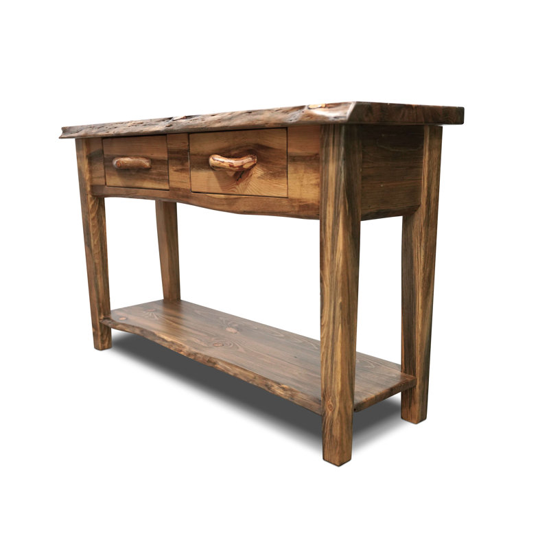Console Blackstone Collection Rough Sawn, Brun, H 30 po x l 72 po x P 16 po