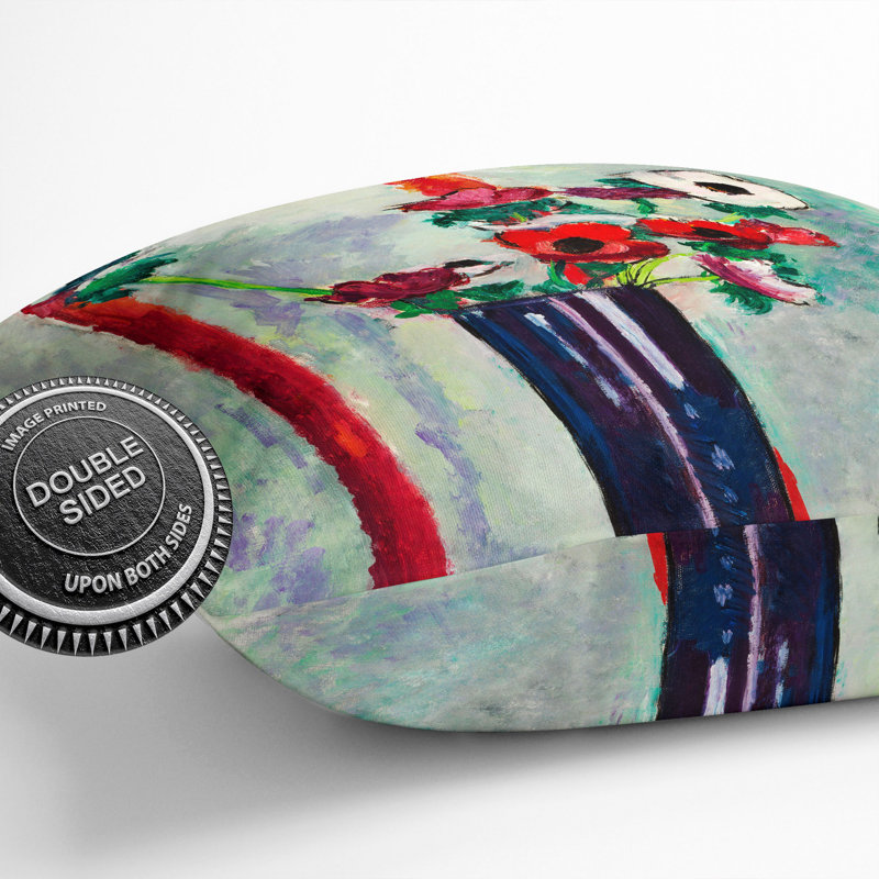 Anemones Scatter Cushion, 55cm H x 55cm W x 20cm D