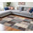 Quanetra 8' X 10' Gray Brown and Cream Patchwork Area Rug-1948906723