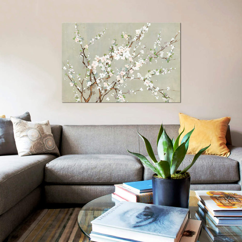 «Geisha», reproduction sur toile, H 40 po x l 60 po x P 1,5 po, Pas de tapis, Toile tendue