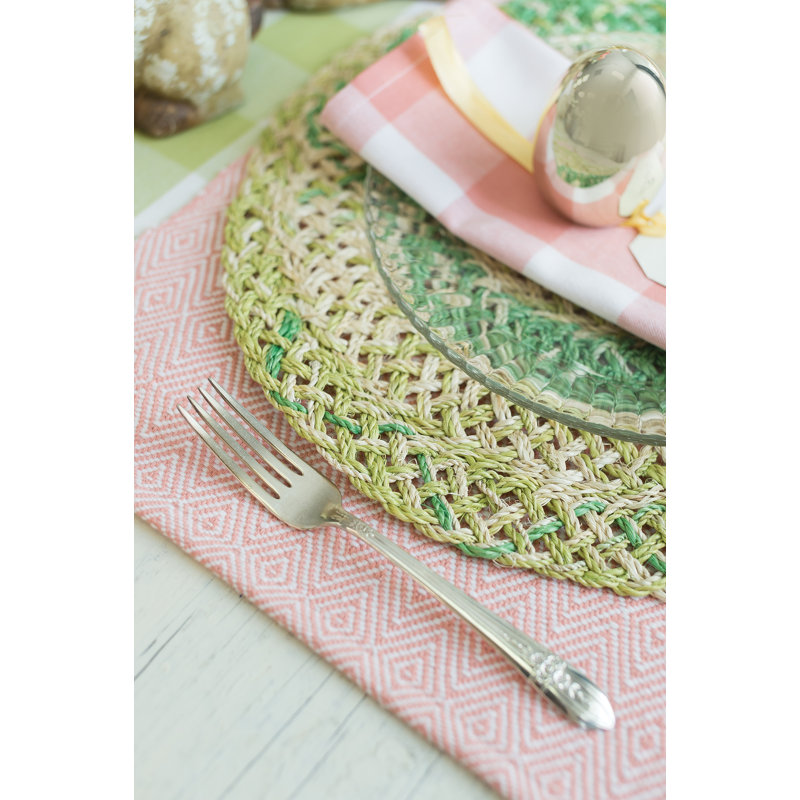 Blakely 6 Piece Placemat Set, Green