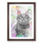 Colours of a Cat in Abstract - Picture Frame Graphic Art Print-55686165-55686164