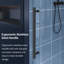44 à 48 po X P 74 po H Système de porte de douche coulissante double sans cadre Verre transparent-121564074