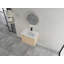Meuble-lavabo mural 28 po avec lavabo en céramique et 1 porte à fermeture en douceur, emballage KD, contreplaqué-130626120