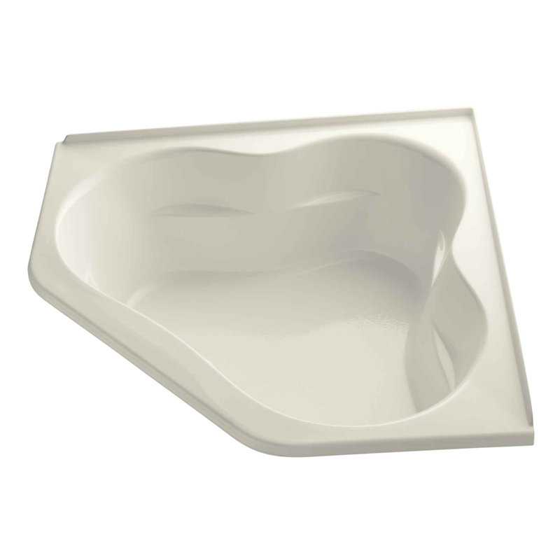 Tercet 60" x 60" Soaking Bathtub, Biscuit
