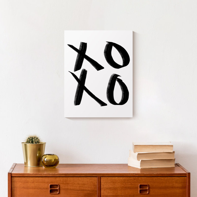 Reproduction d’art sur toile tendue XOXO