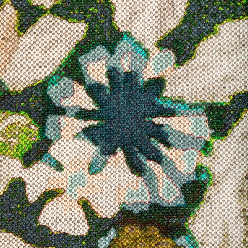 Rhapsody Arioso Print Fabic, Marine/Citron