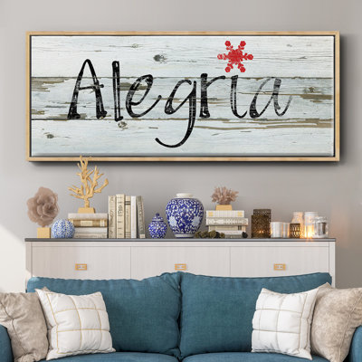 Alegria- Framed Canvas