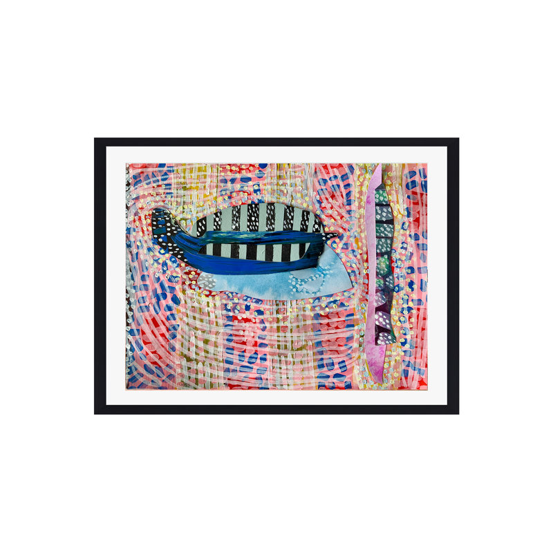 Chrysalis by K'era Morgan, Black Paper Single Picture Framed, White, 36" H x 48" W