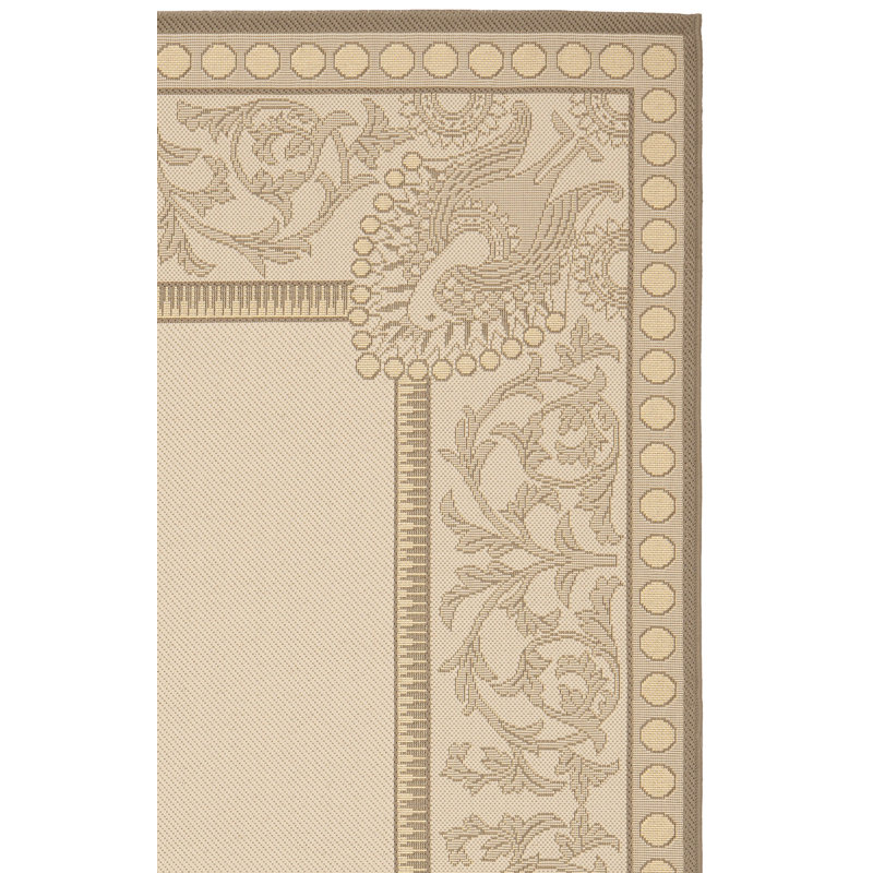 Tapis oriental beige Liddington, Rectangle 4 pi x 5 pi 7 po