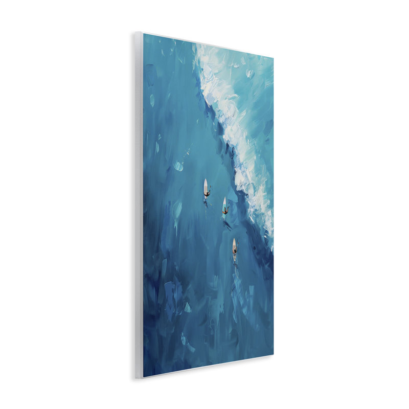 Plaque murale Aero Surfers Approche de la Vague, design par LSR Design Studio, H 19 po x l 13 po