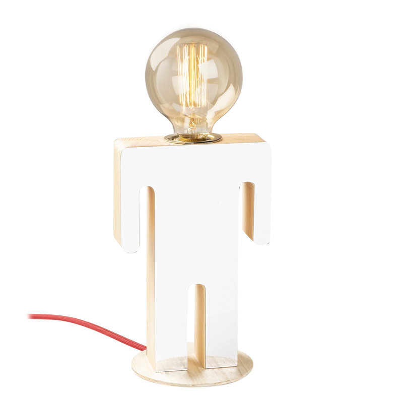 Lampe de table blanche 9,06 po Foltz, Blanc