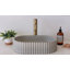 Lavabo vasque ovale cannelé Ventura-130660740