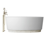 Dove 67.12'' L Freestanding Soaking Bathtub