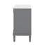 Meuble-lavabo 24 po avec lavabo supérieur, meuble de rangement moderne à 2 niveaux-474539056
