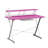 Desk,Carbon Computer Gaming Desk With Shelving, Pink