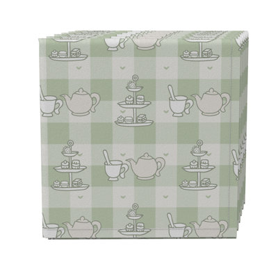Rectangular Geometric Cotton Twill Tablecloth