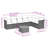 Vidaxl Garden Sofa Set Grey