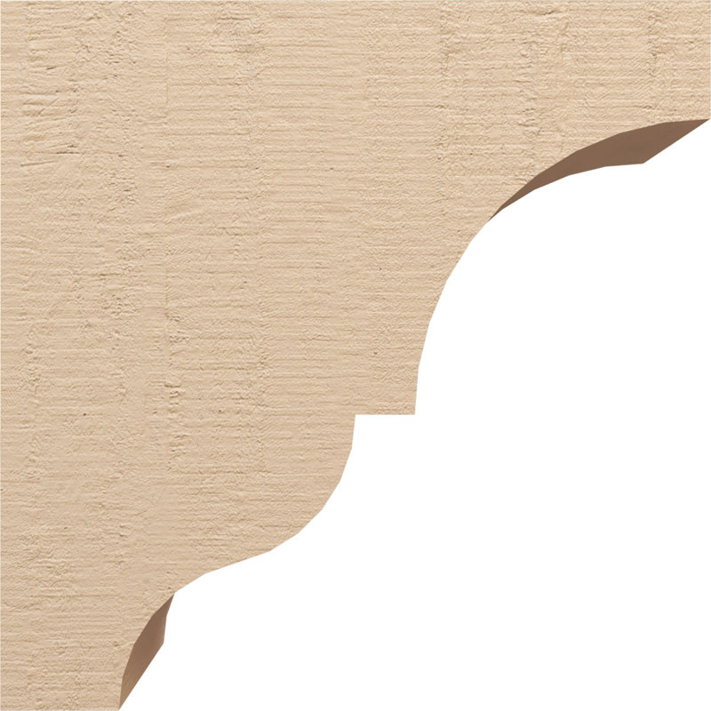 Bois de cèdre brut Asheboro, grain de bois TimberThane Corbel, apprêté brun clair, H 24 po x l 12 po x P 24 po