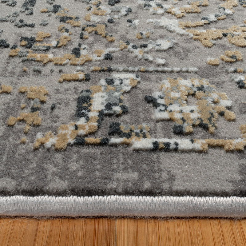 Tapis d'intérieur multicolore Laiklee Castal, Rectangle 5 pi 3 po x 7 pi 5 po