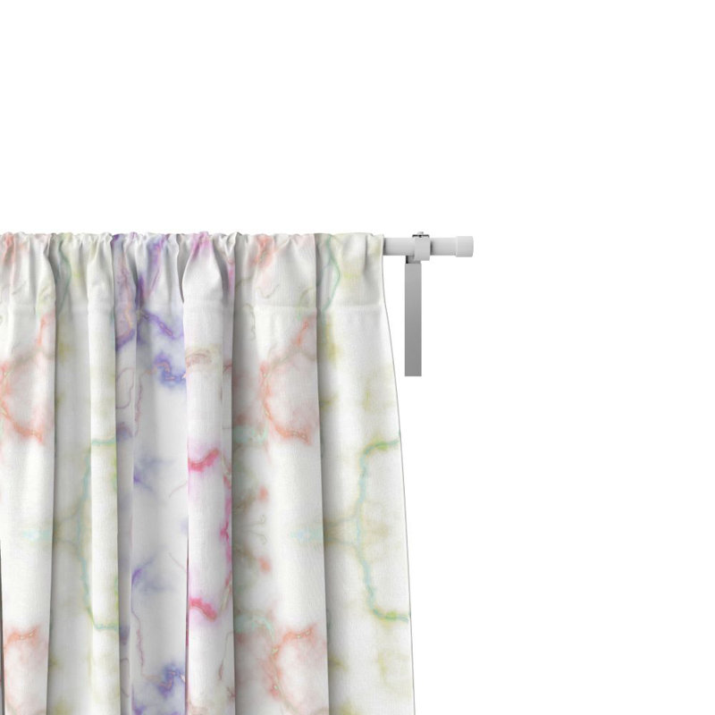 Panneaux de rideaux semi-transparents abstraits, L 20 po x L 52 po