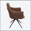 Ensemble de 2 chaises de bureau et de salle à manger modernes avec accoudoirs, fonction pivotante à 360 °, idéales pour diverses pièces et sièges confortables-95123895