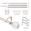 Tringle à rideaux simple réglable Marun x 0,75 po de largeur totale Marun-475967849-476719976