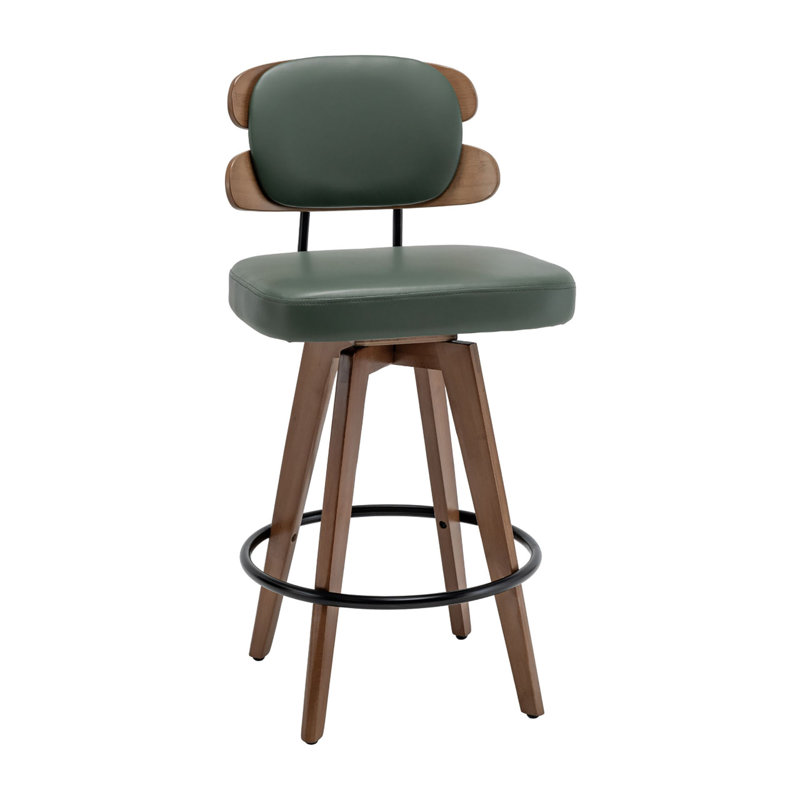 Tabouret de bar et de comptoir Modern, Tabouret de bar (hauteur d'assise de 29,92 po), Vert
