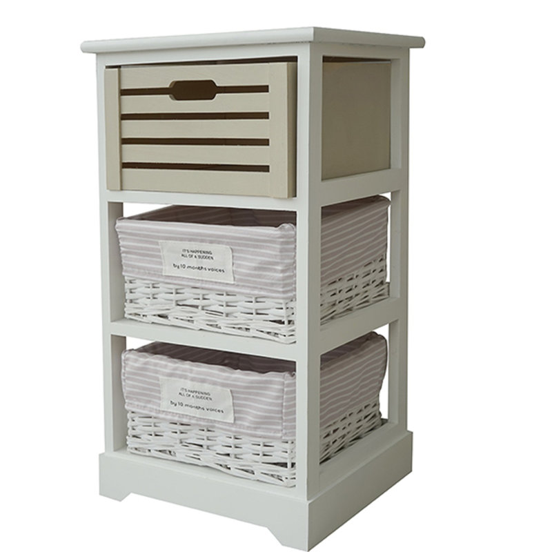 Moorer 88.9cm W Solid + Manufactured Wood Bedside Table