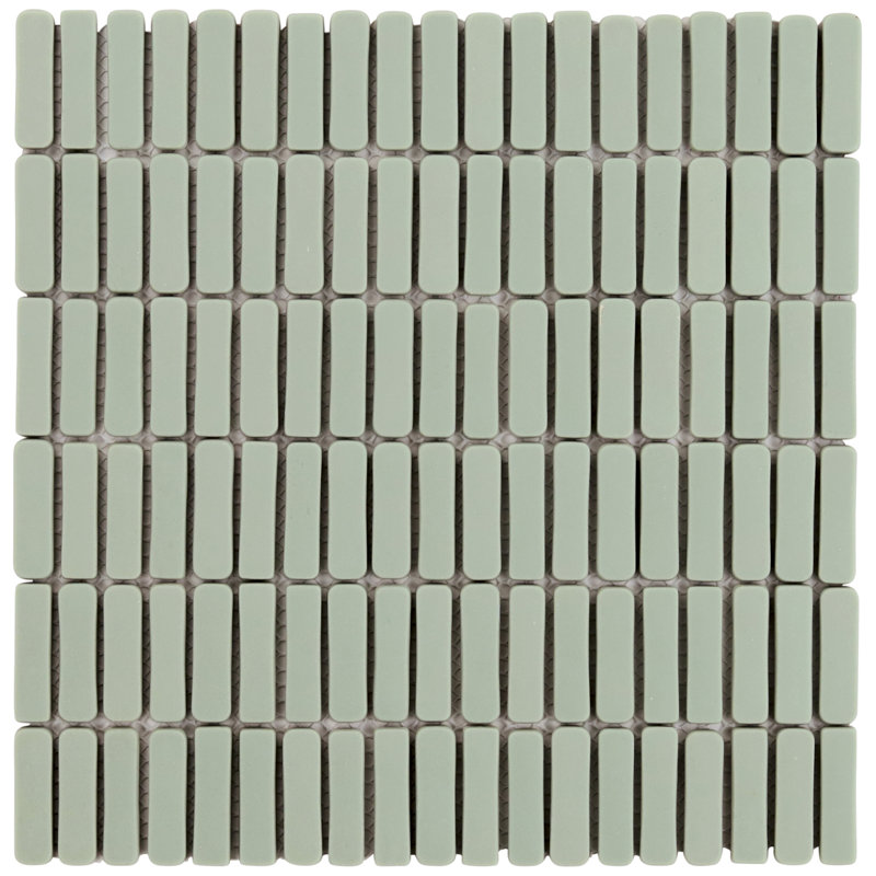 Vetro 11,73 po X 11,88 po Mini carreau de mosaïque en verre givré pour plancher et mur (13,44 pieds carrés / chacun)
