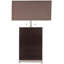 Ensemble de lampe de table 30" en cuir Nicola