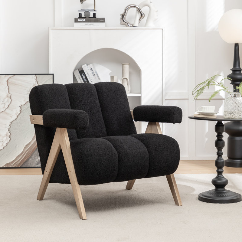 Fauteuil Bula, Polyester noir, 1