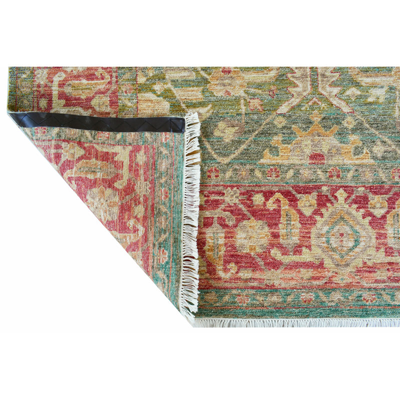 Handmade Wool Oriental Area Rug, Rectangle 9' x 12'