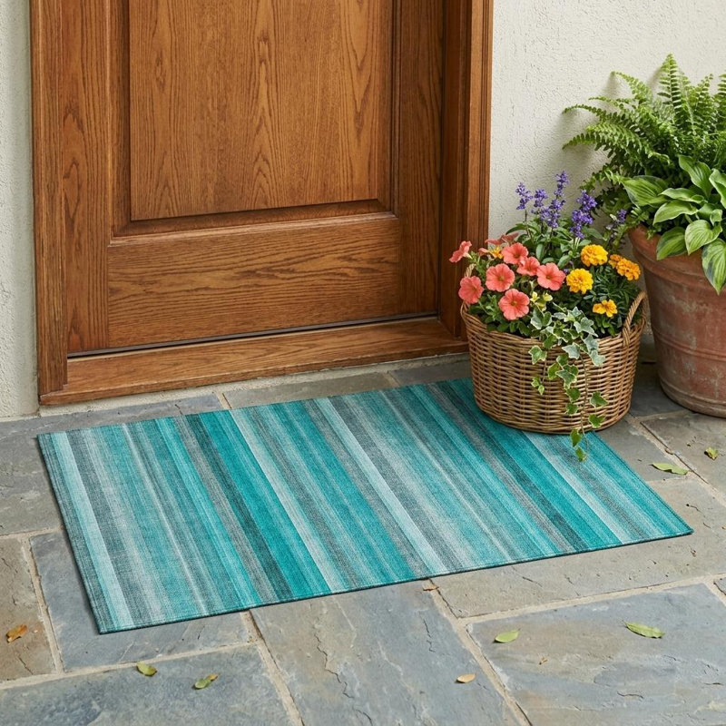Washable Striped Rug