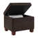 Akifa 21.50" Wide Leather Rectangle Storage Ottoman