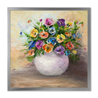 Bouquet de belles tulipes - œuvre d'art traditionnelle sur toile